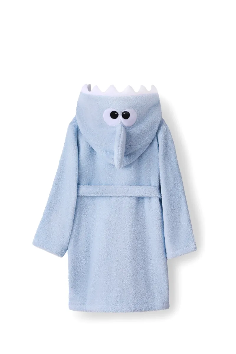 Халат дитячий Baby Shark, бавовняний, блакитний_4
