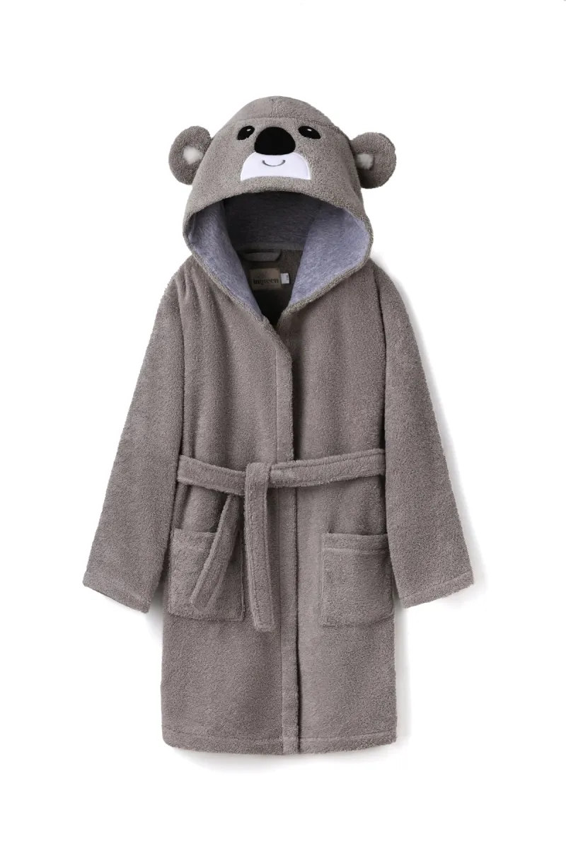 Халат дитячий Koala, бавовняний, сірий_2
