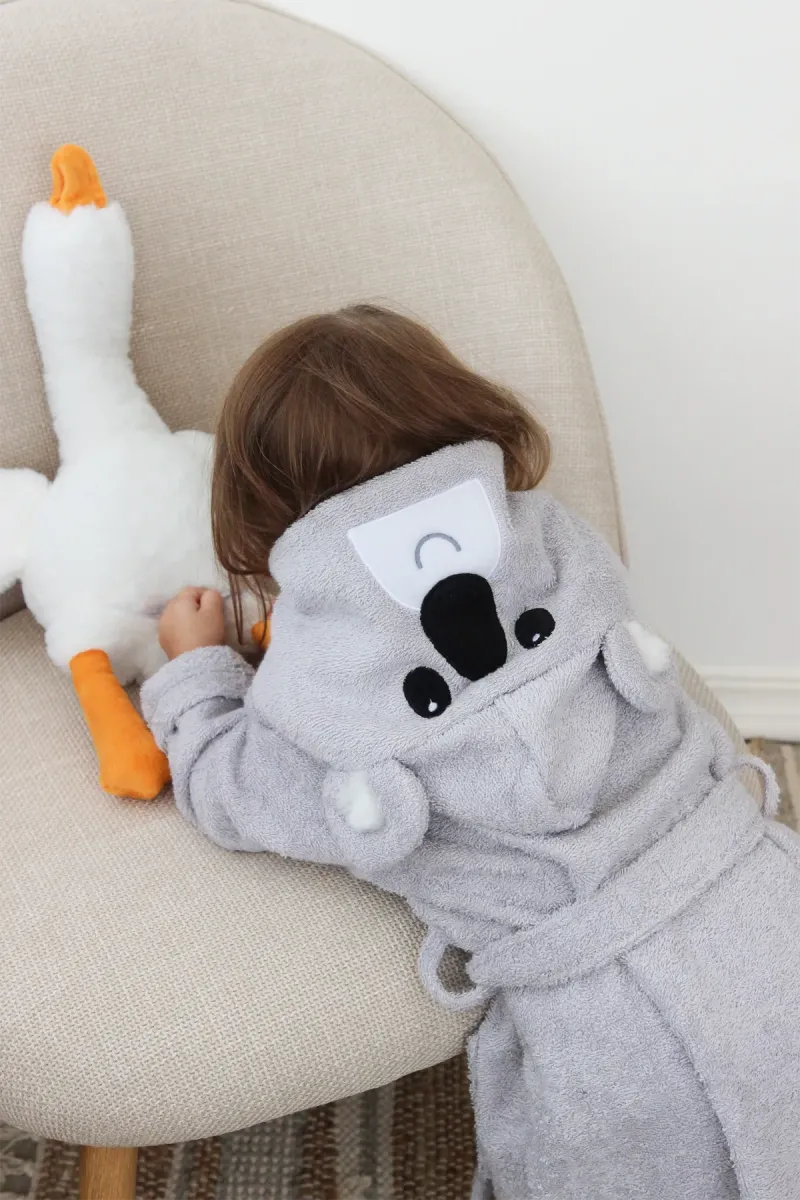 Халат дитячий Koala, бавовняний, сірий_3