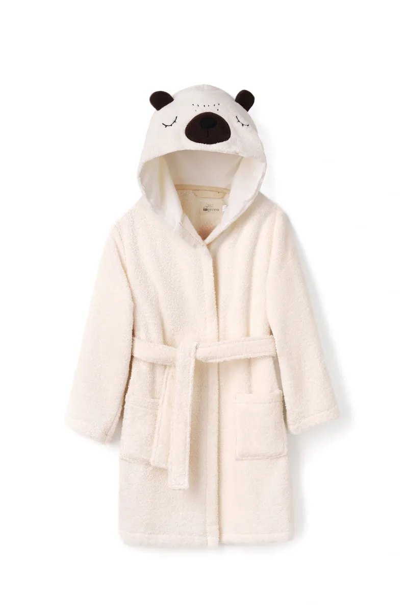 Халат дитячий White bear, бавовняний, білий_2