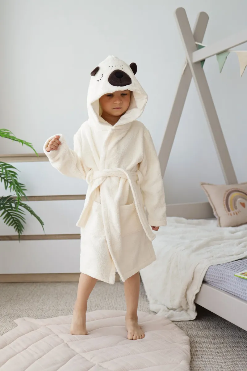 Халат дитячий White bear, бавовняний, білий_6