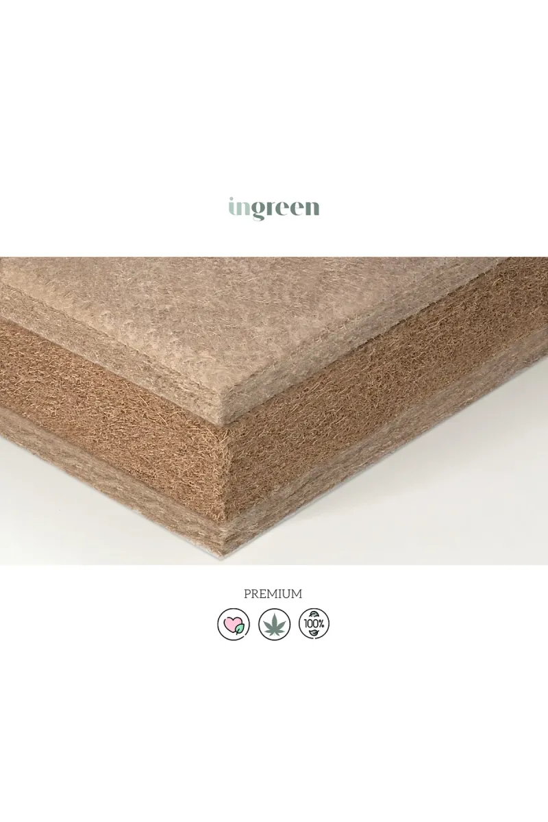 Детский матрас Coconut Hemp, кокос-конопля, натуральный_3