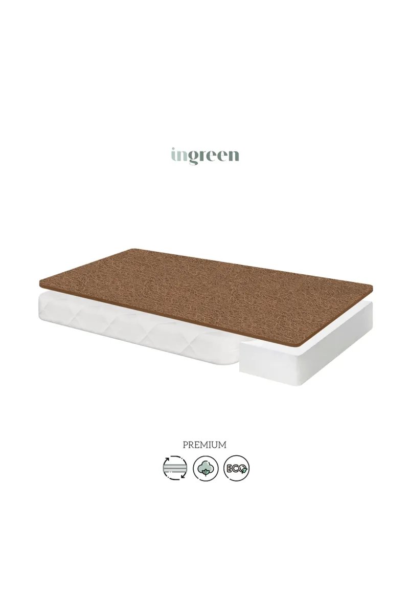 Матрац дитячий Coconut Hollcon Monaco, кокос-холкон, білий_3