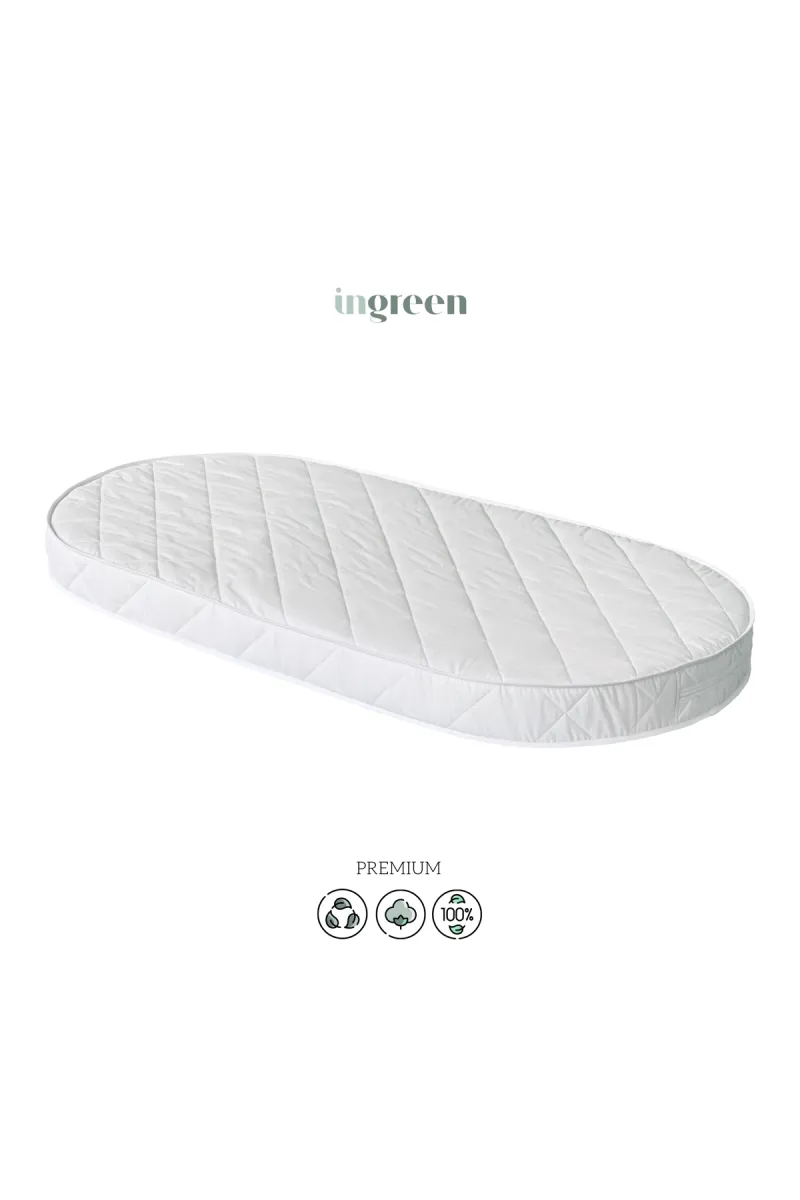Матрац дитячий овальний Coconut Hollcon Oval, кокос-холкон, білий_4