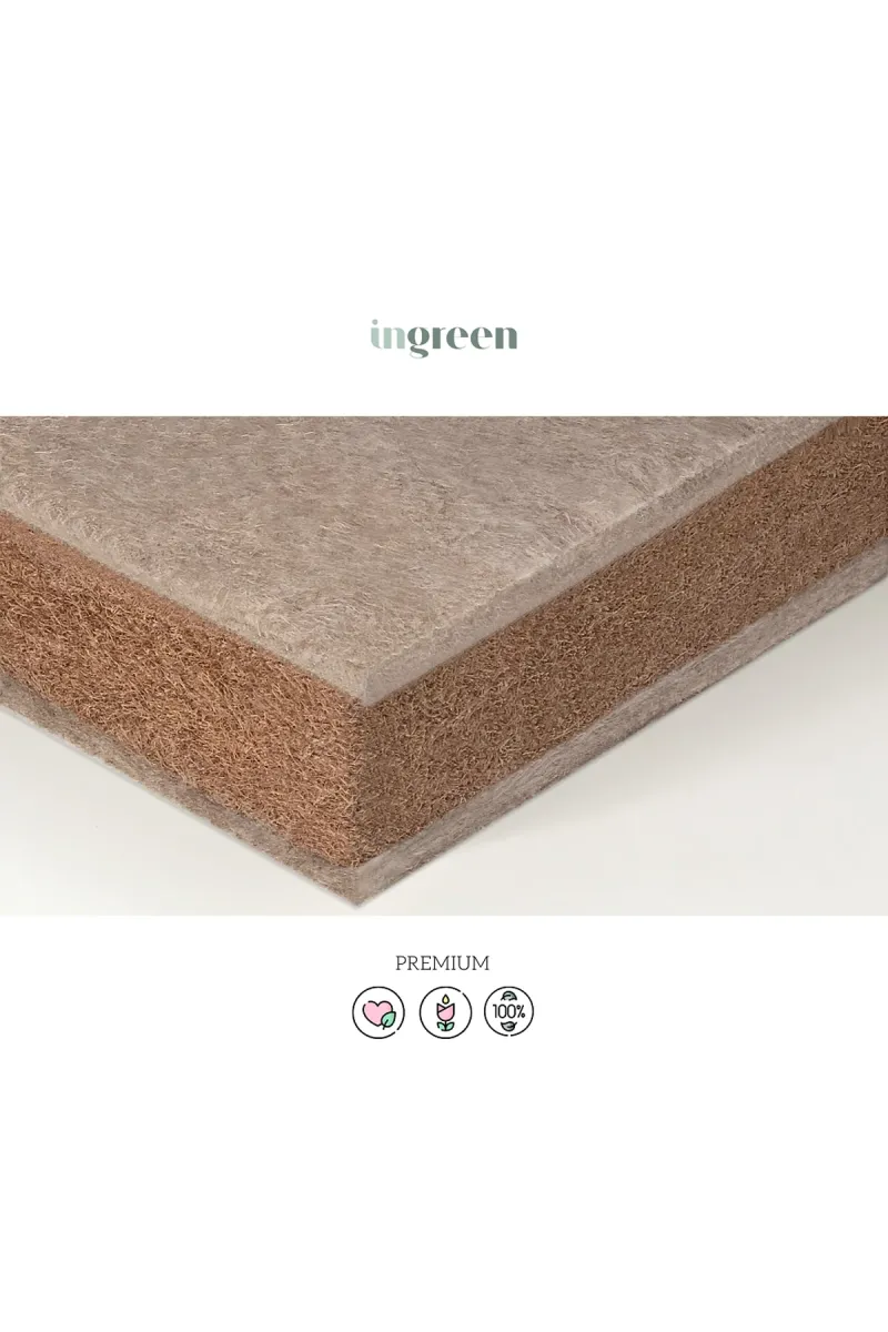 Матрац дитячий Coconut Linen, кокос-льон, натуральний_3