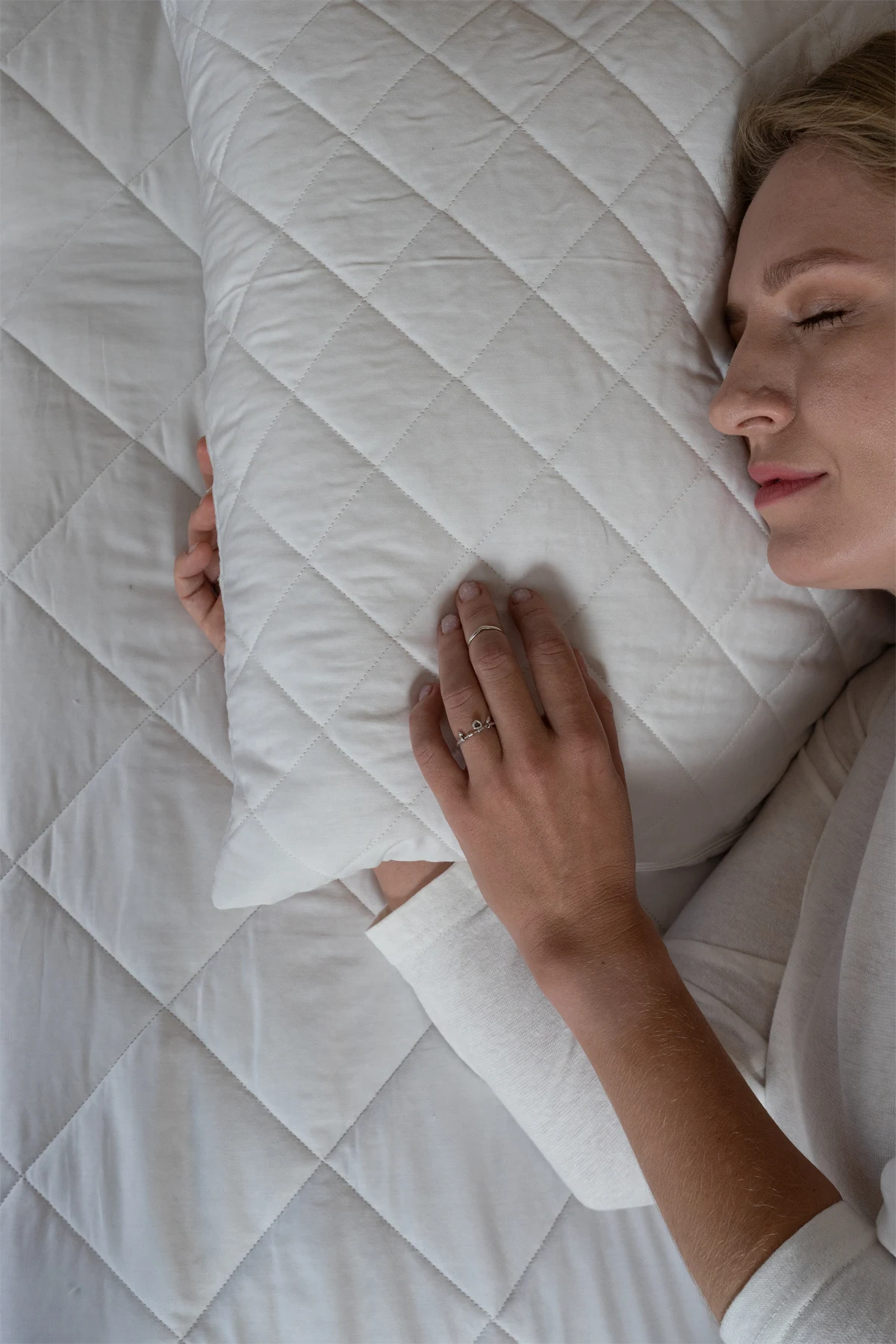 Подушка мягкая Sleepy, хлопковая, белая_2