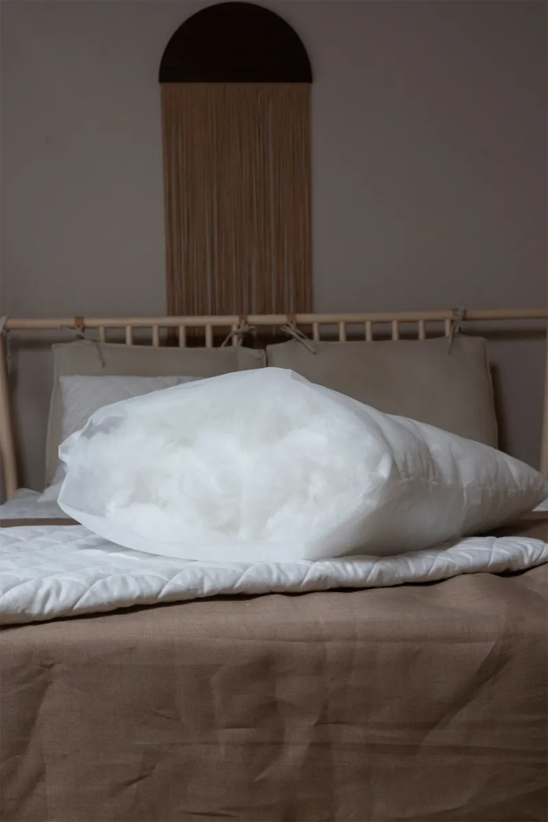 Подушка м'яка Sleepy, бавовняна, біла_5