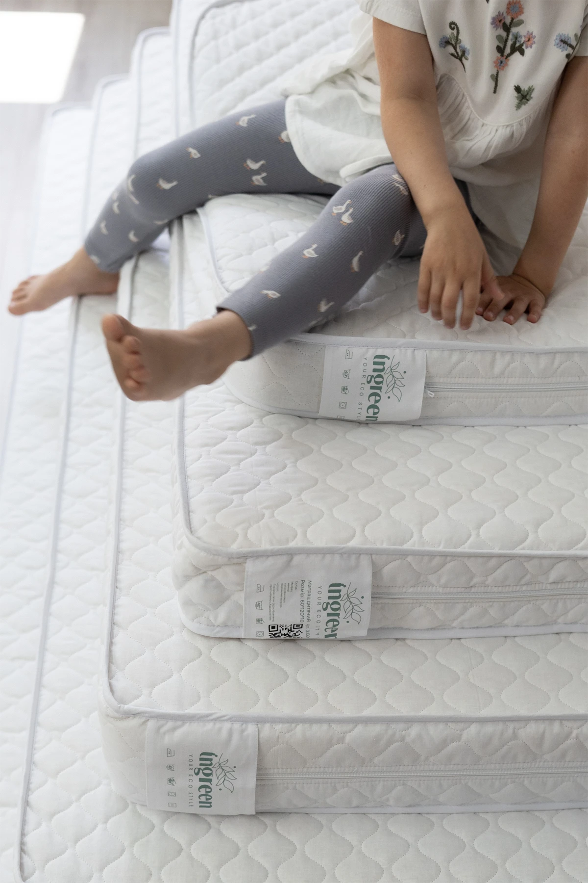 Детский матрас Coconut Mini, кокос, белый