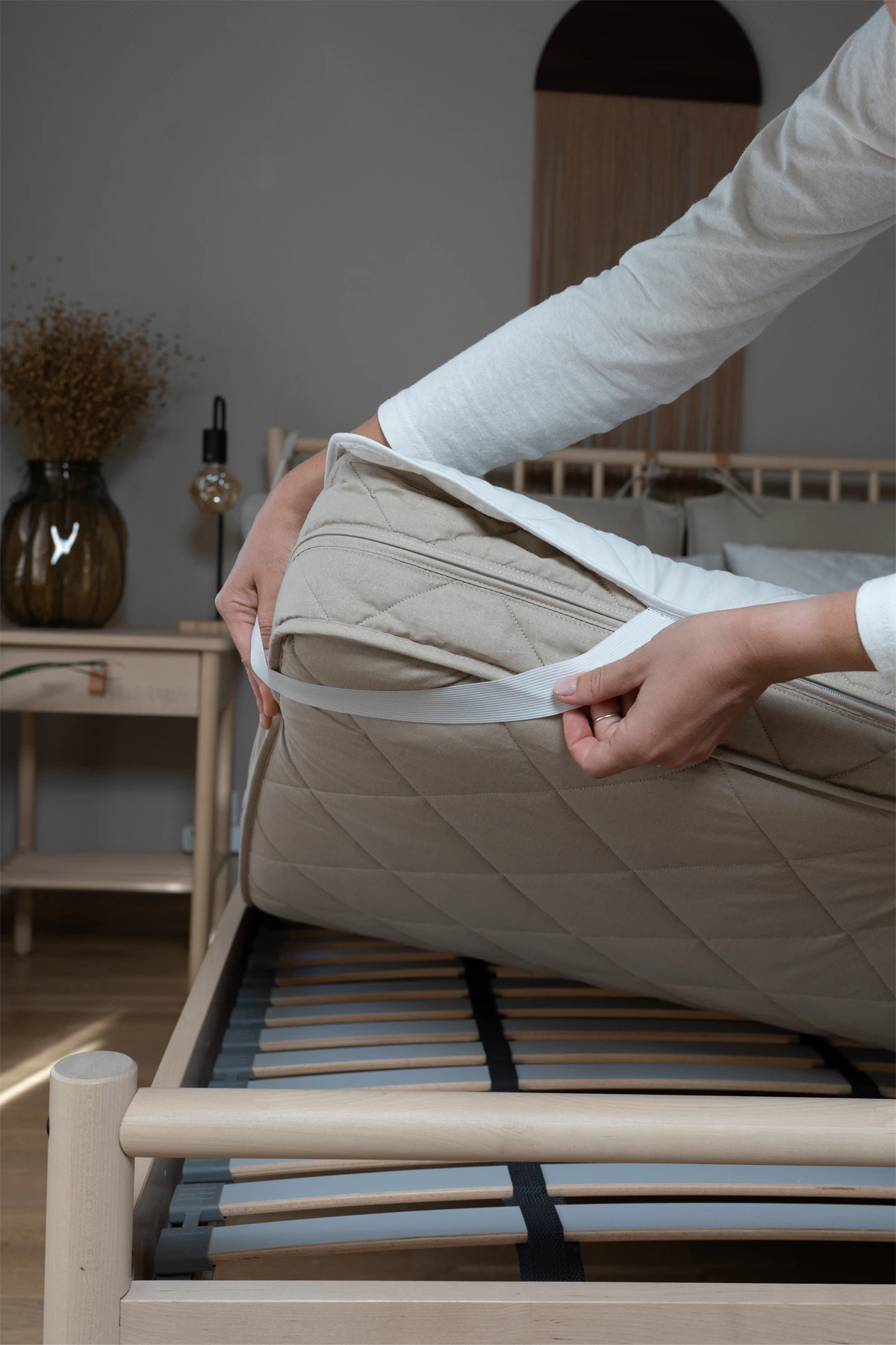 Наматрацник Pure Comfort, бавовняний, білий_2