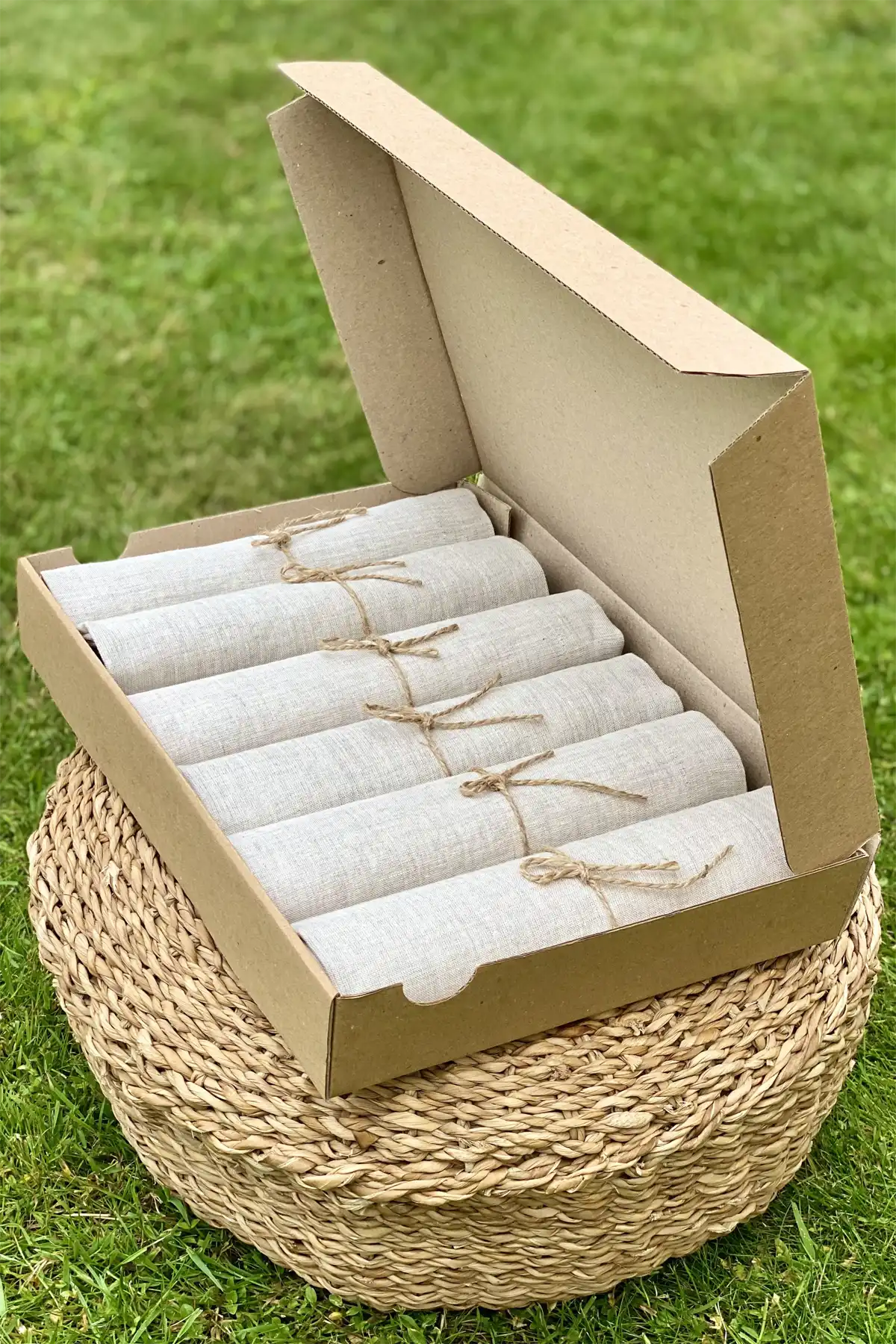 Серветки Delight Hemp set, конопляні, натуральні, 6 од._2